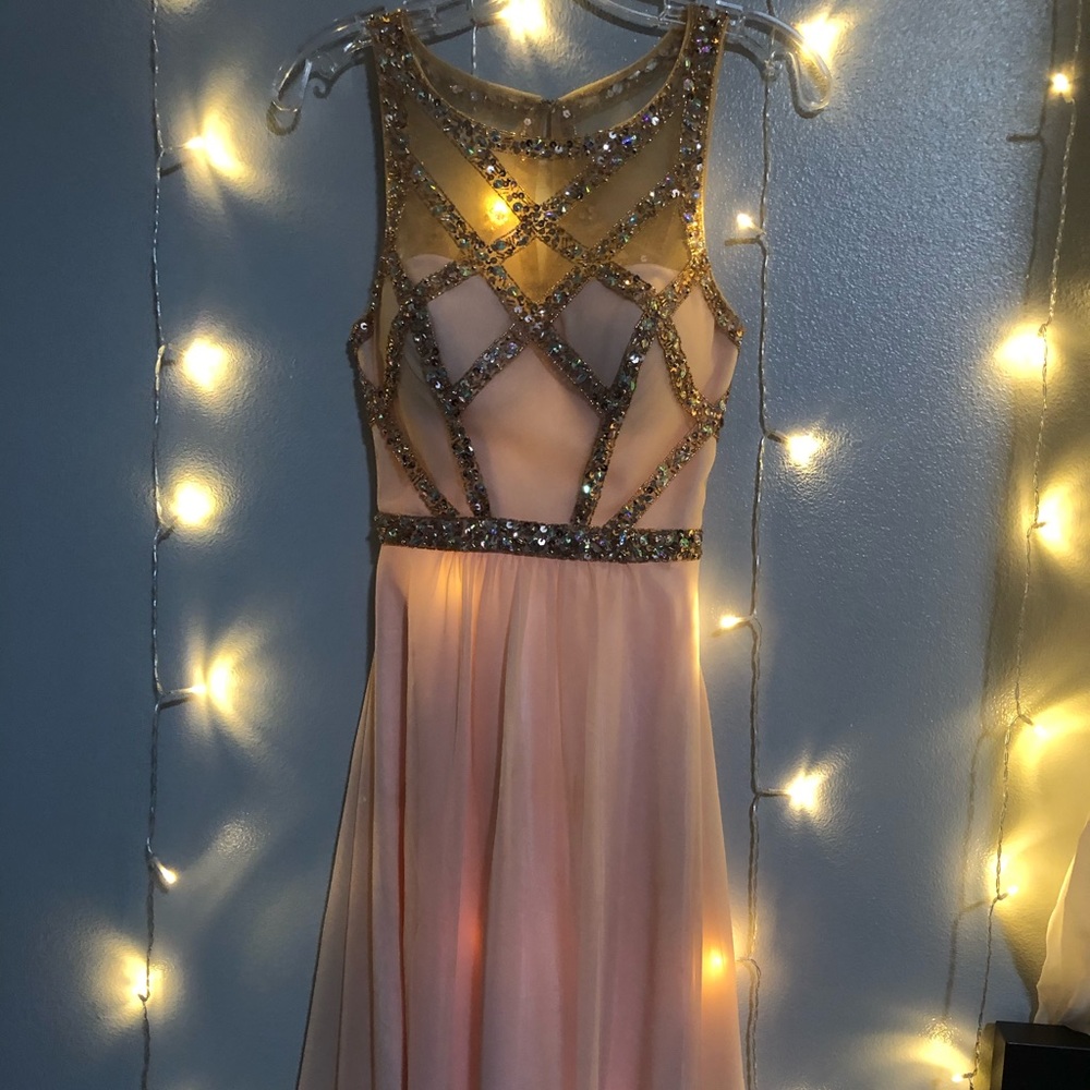 Pink prom dress
